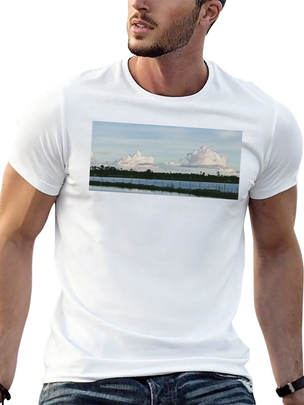 Nature View Black T-Shirt