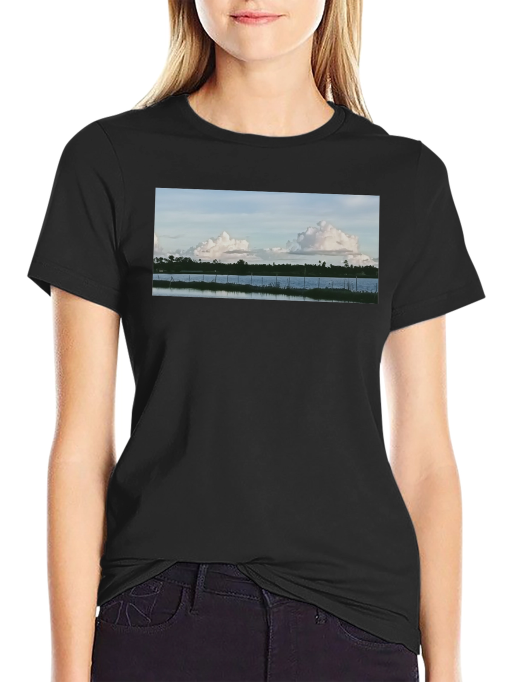 Nature View Black T-Shirt
