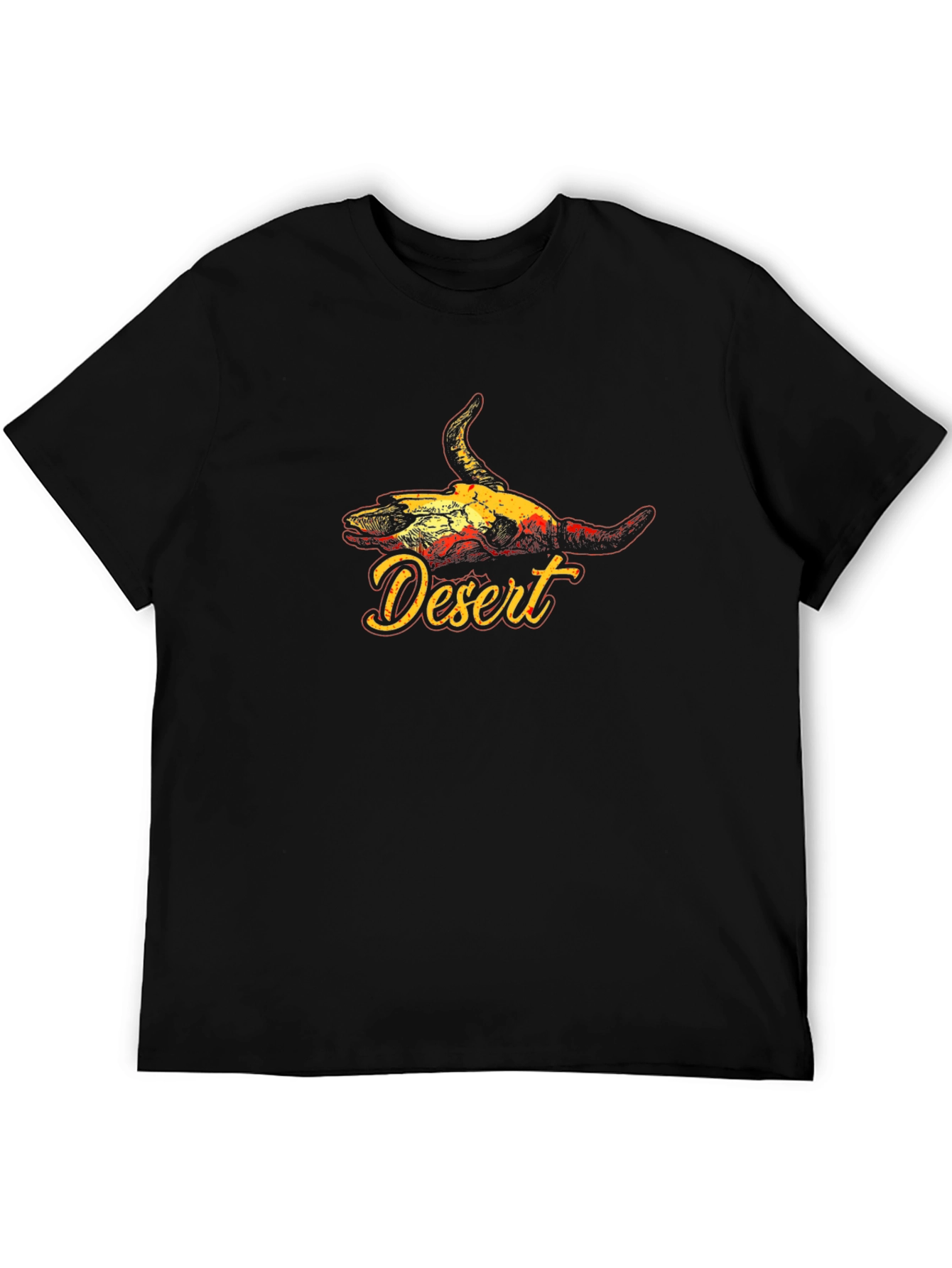 Desert Skull Graphic Tee - Black T-Shirt