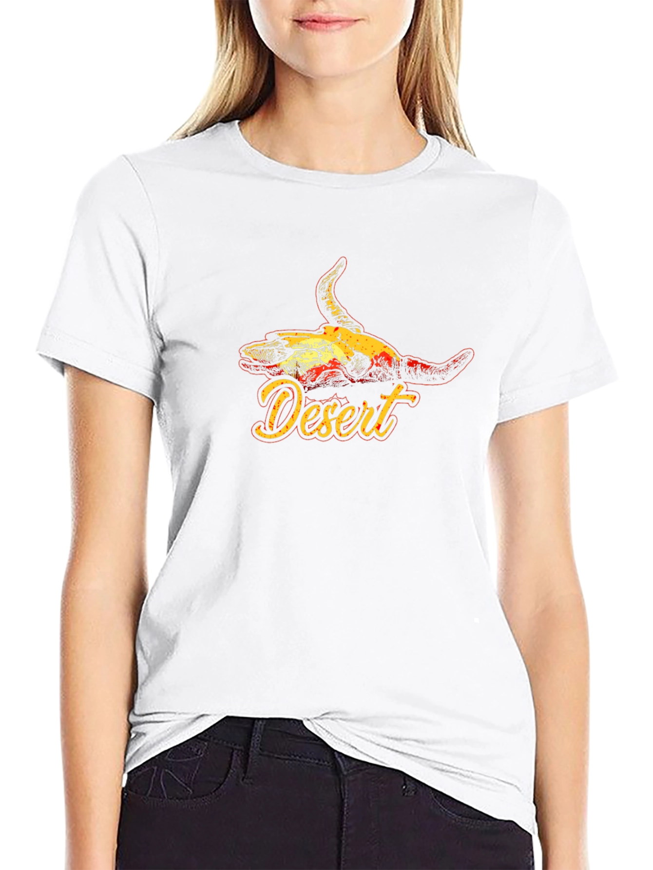 Desert Skull Graphic Tee - Black T-Shirt