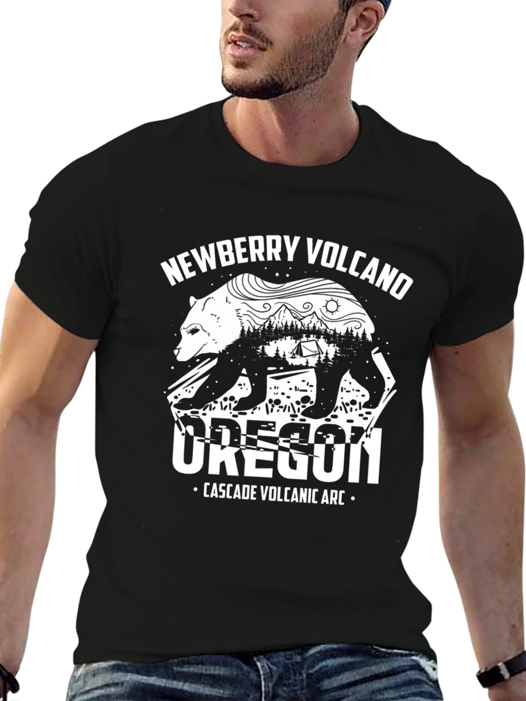 Newberry Volcano Oregon Graphic T-Shirt