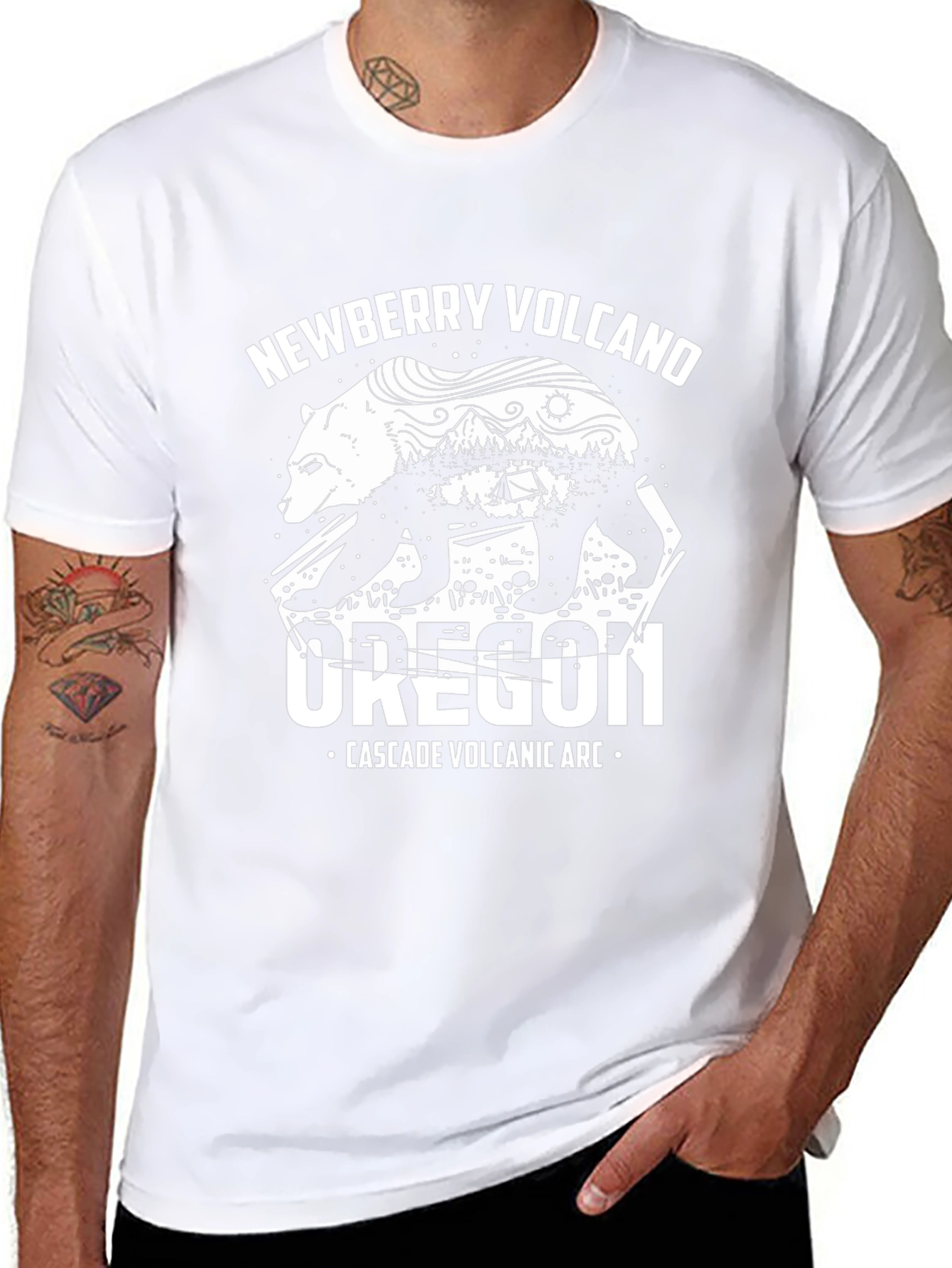Newberry Volcano Oregon Graphic T-Shirt
