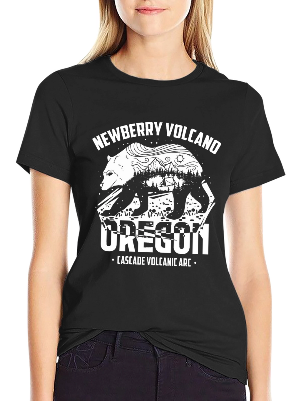 Newberry Volcano Oregon Graphic T-Shirt