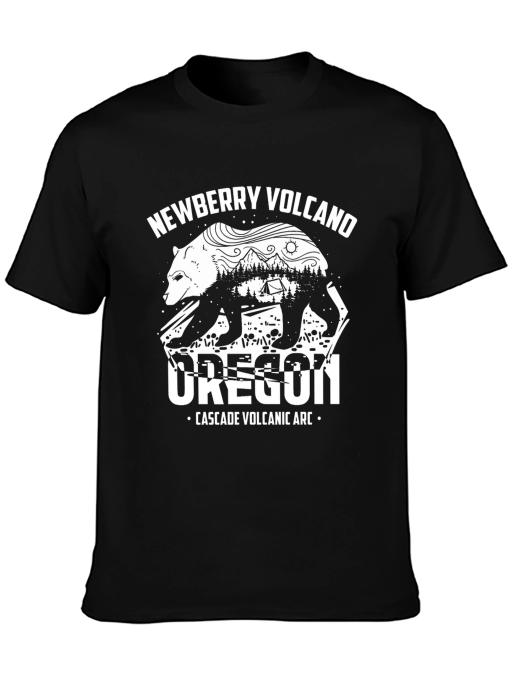 Newberry Volcano Oregon Graphic T-Shirt