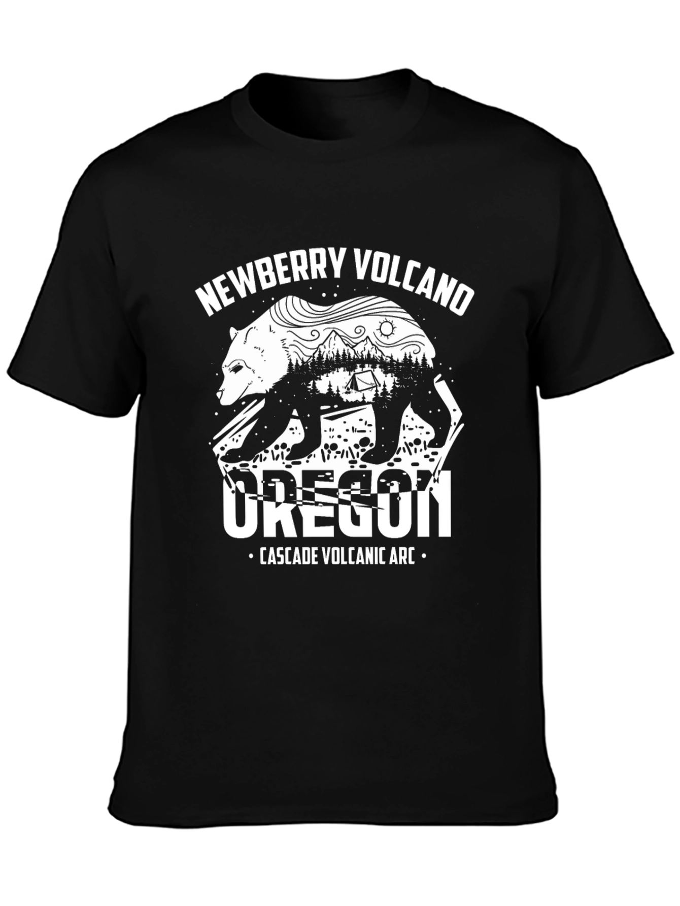 Newberry Volcano Oregon Graphic T-Shirt