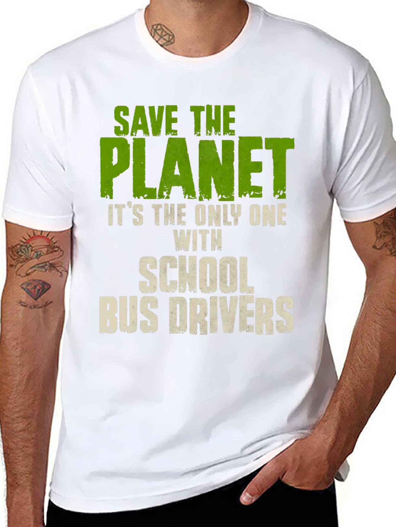 Save The Planet School Bus Drivers T-Shirt