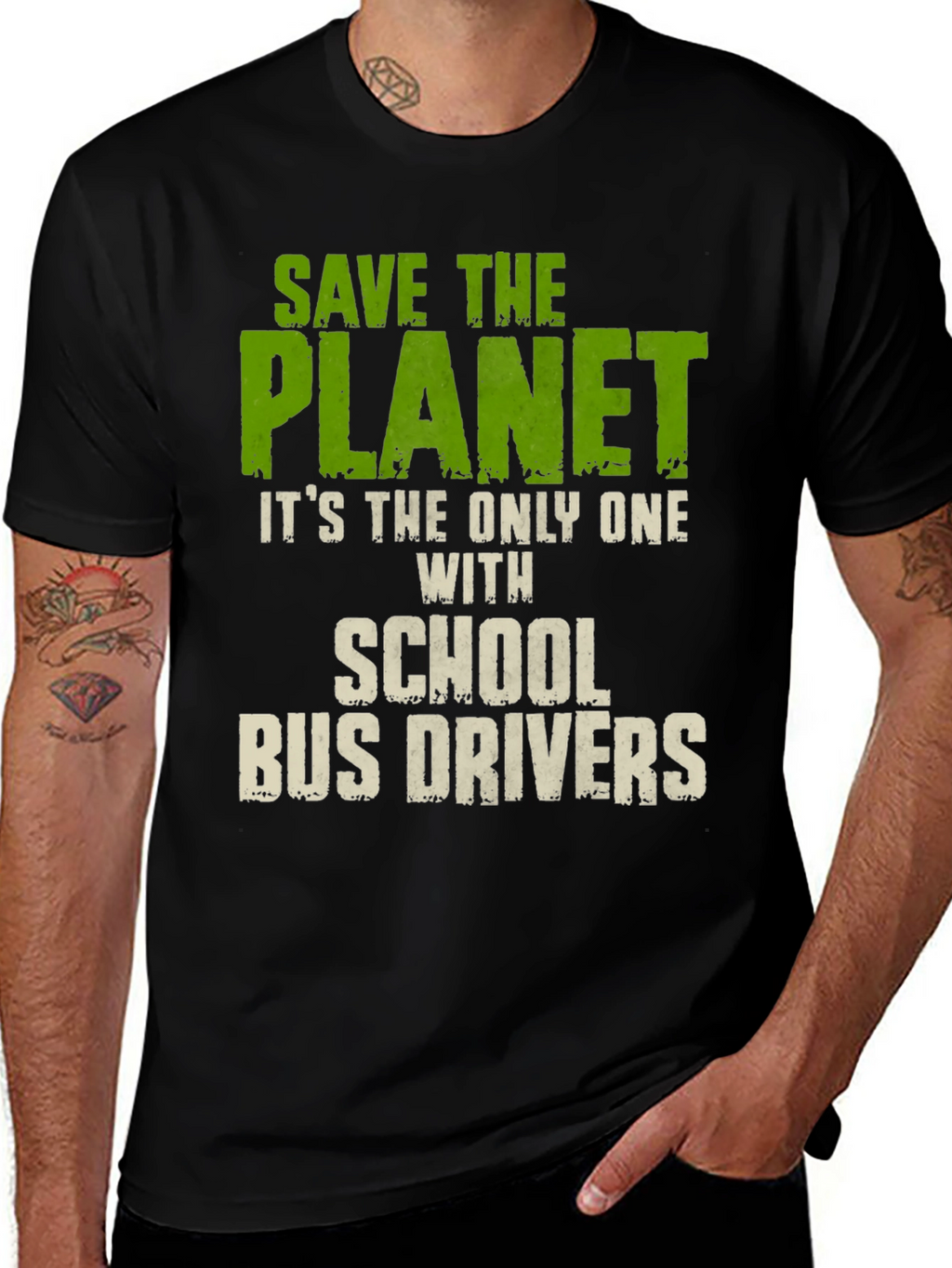Save The Planet School Bus Drivers T-Shirt