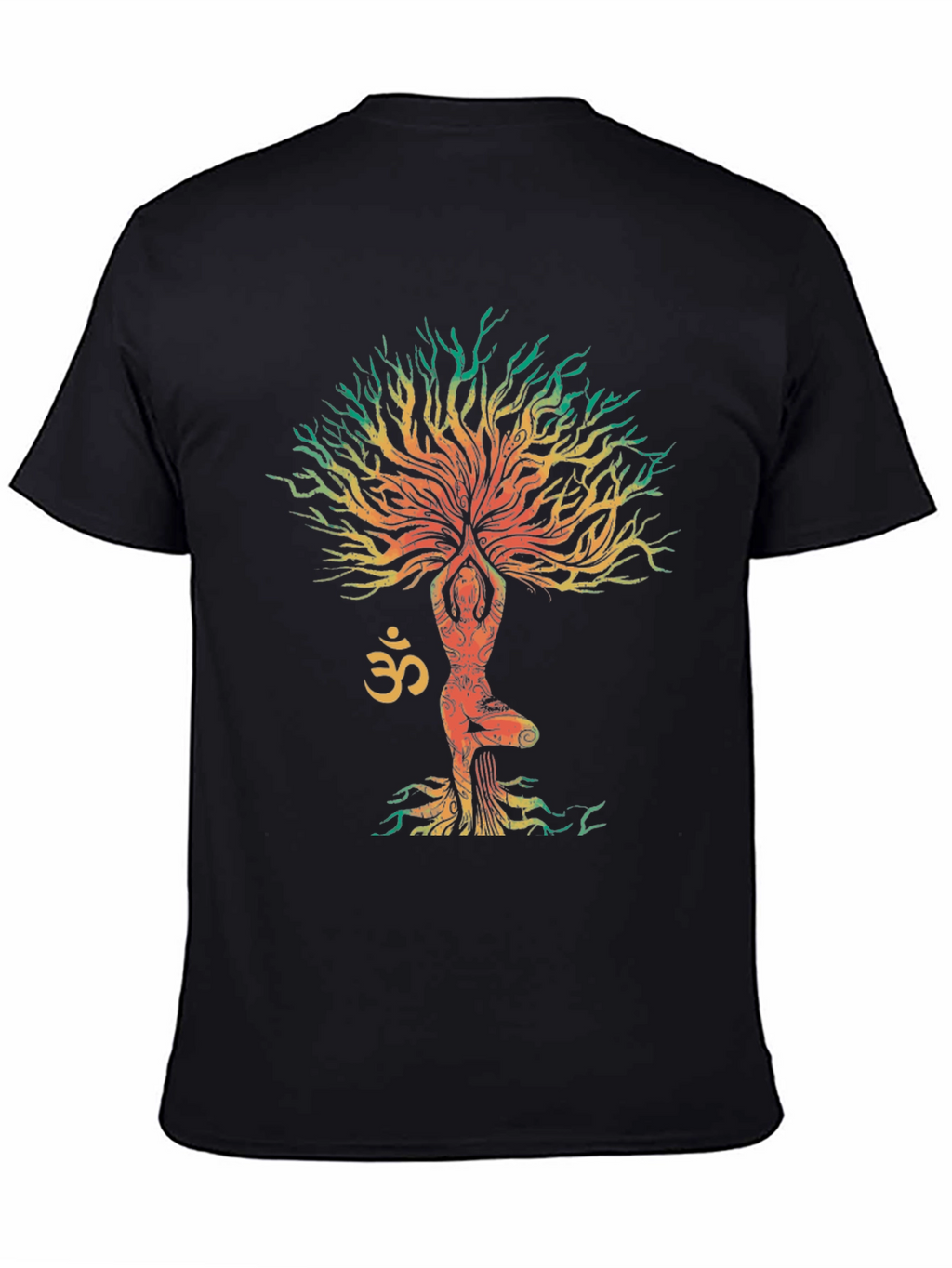 Yoga Tree Om Symbol Graphic T-Shirt