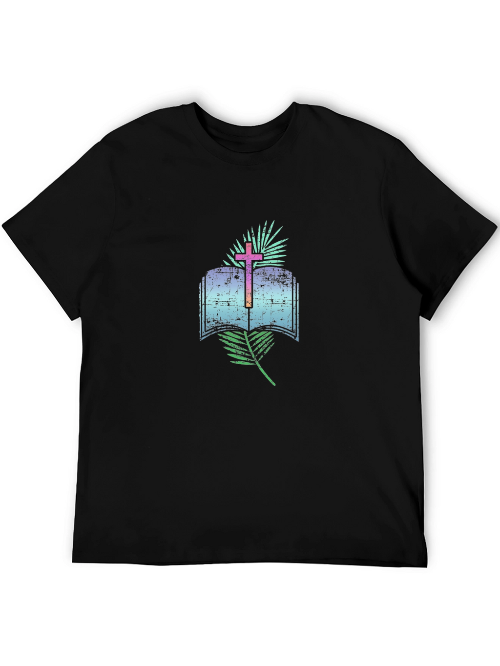 Faithful Book & Cross Graphic Tee