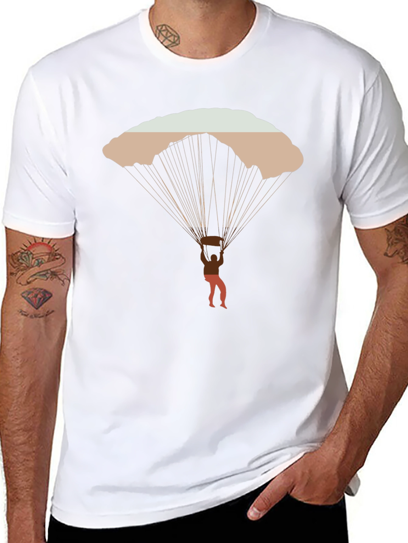 Parachute T-Shirt - Skydiving Adventure Tee