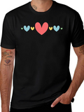 Heart Graphic Black T-Shirt