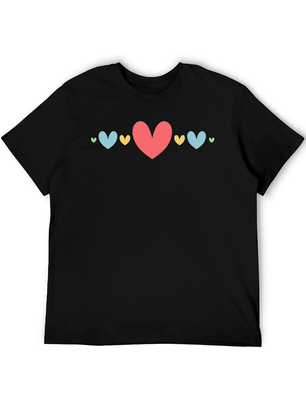 Heart Graphic Black T-Shirt