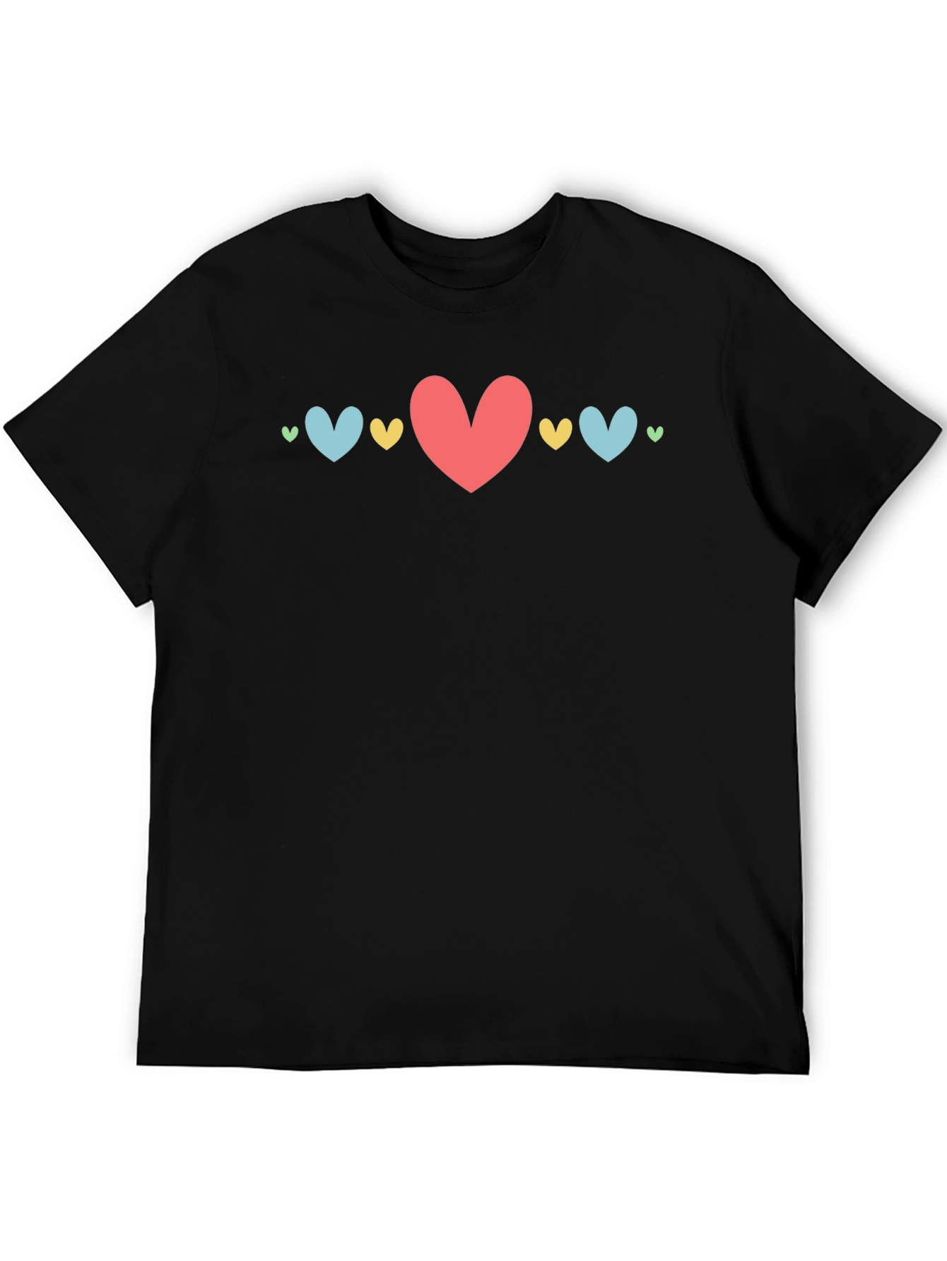 Heart Graphic Black T-Shirt