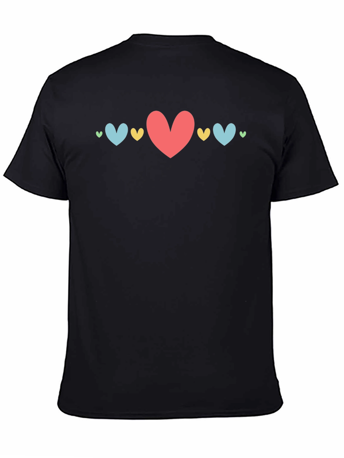 Heart Graphic Black T-Shirt