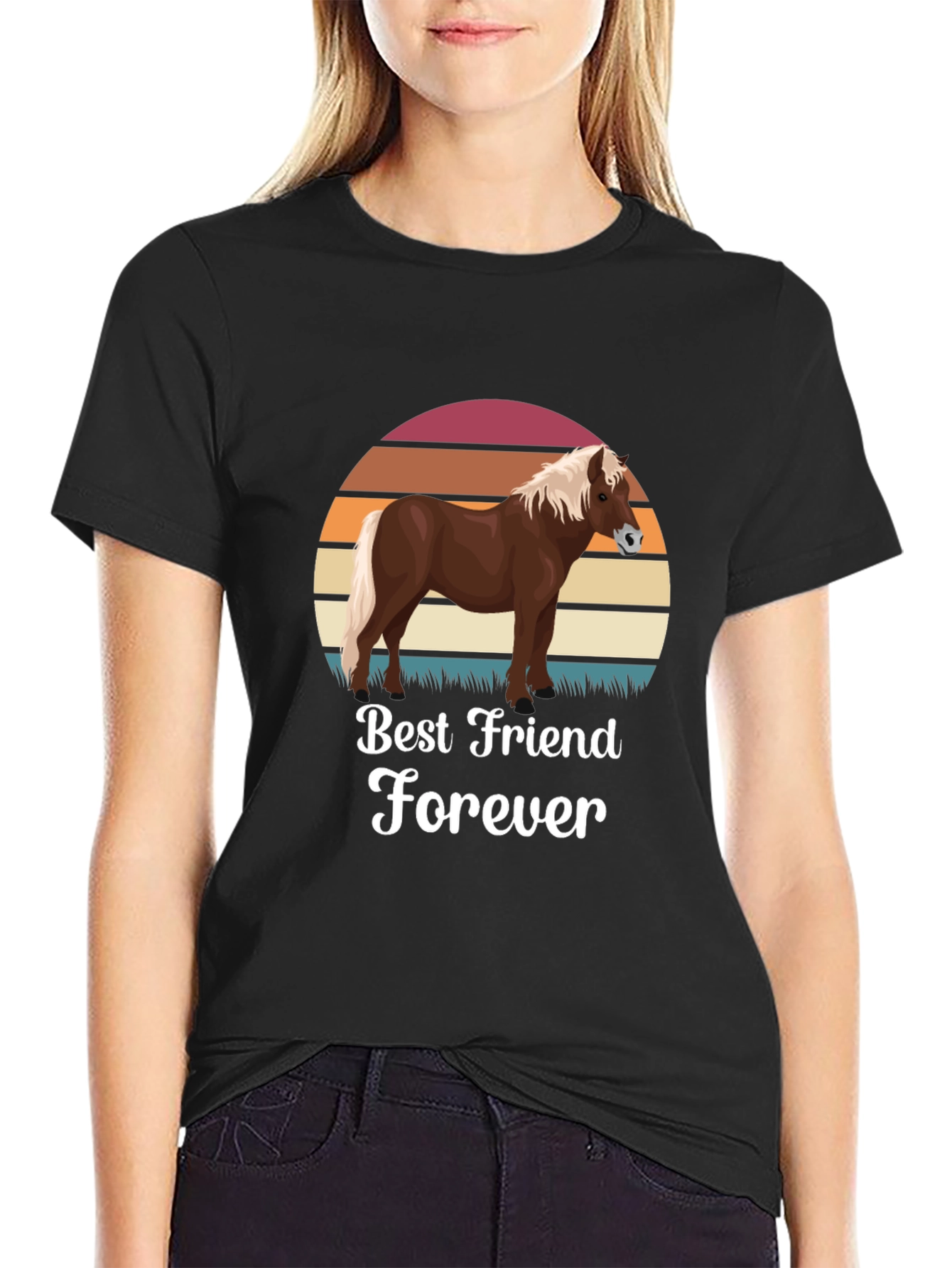 Best Friend Forever Horse Graphic Tee