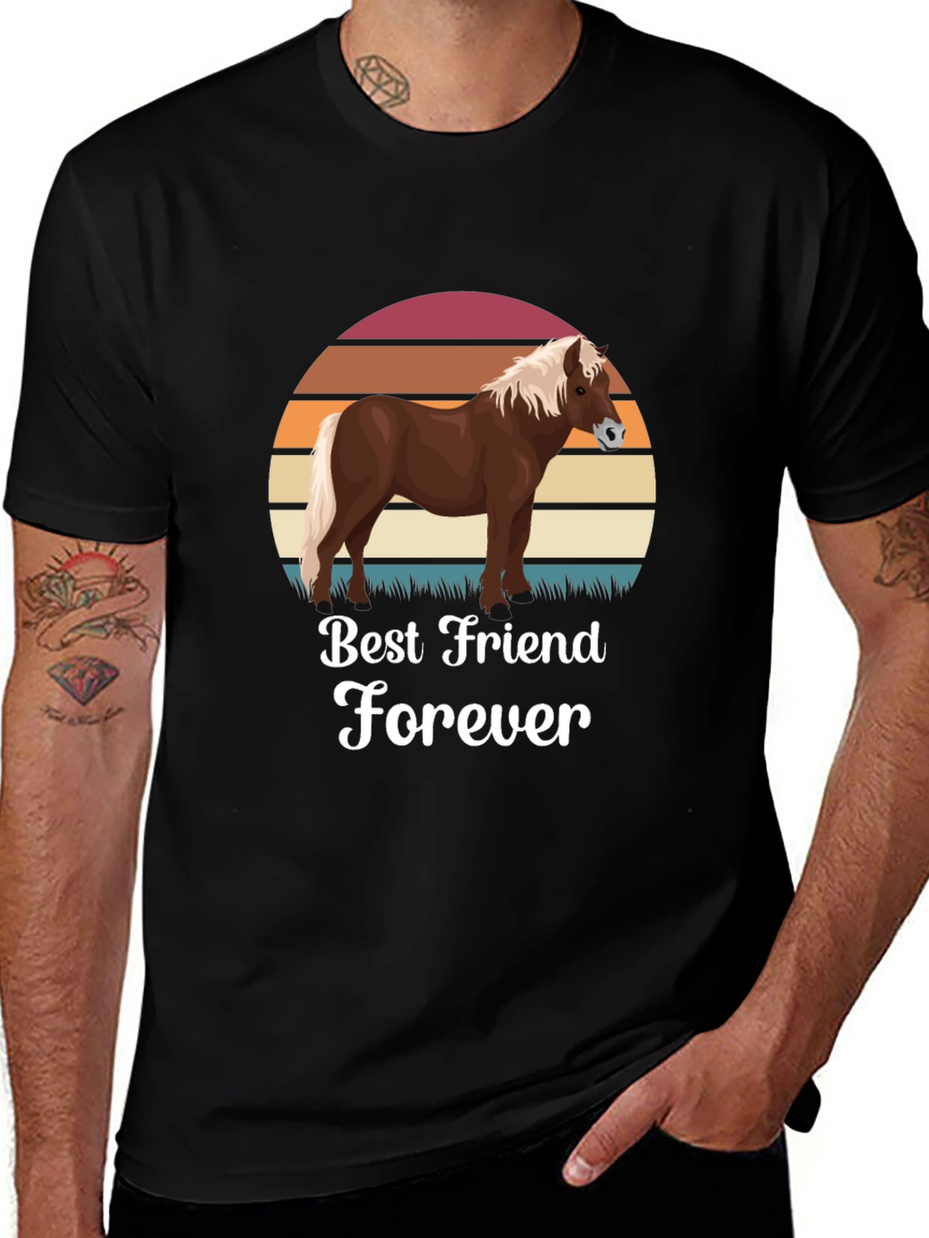 Best Friend Forever Horse Graphic Tee