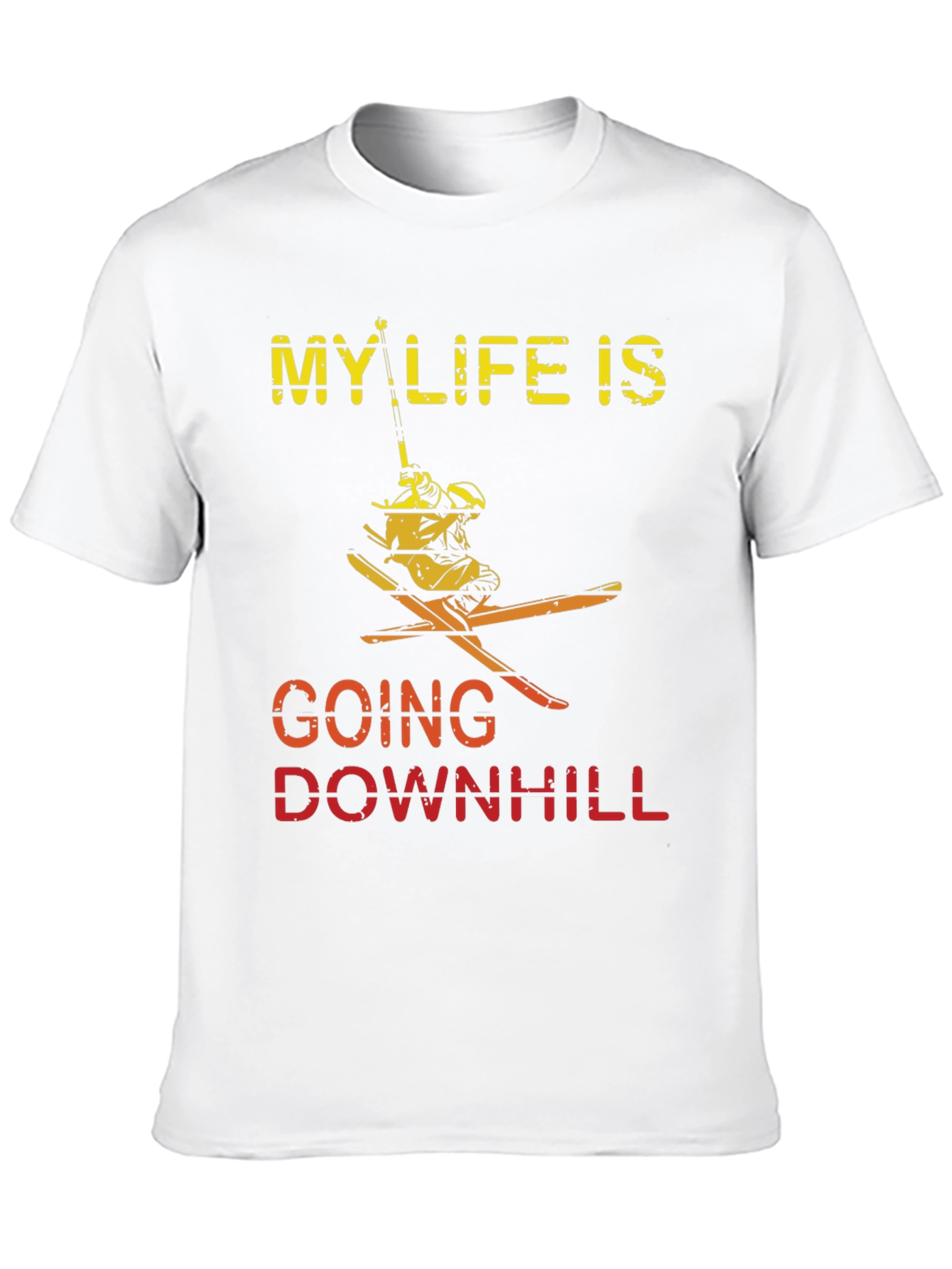 My Life Is Going Downhill Skiing T-Shirt