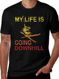 My Life Is Going Downhill Skiing T-Shirt