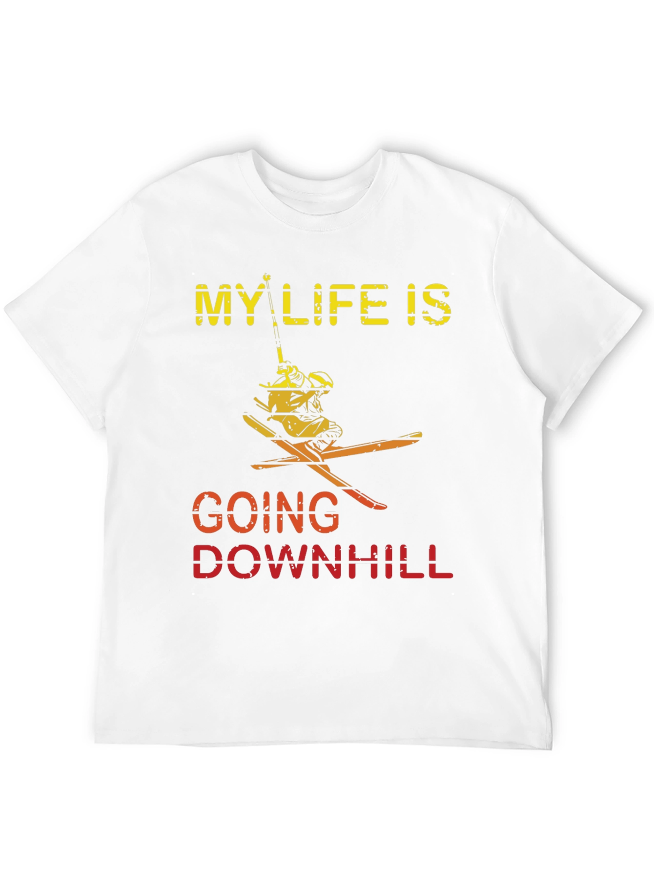 My Life Is Going Downhill Skiing T-Shirt