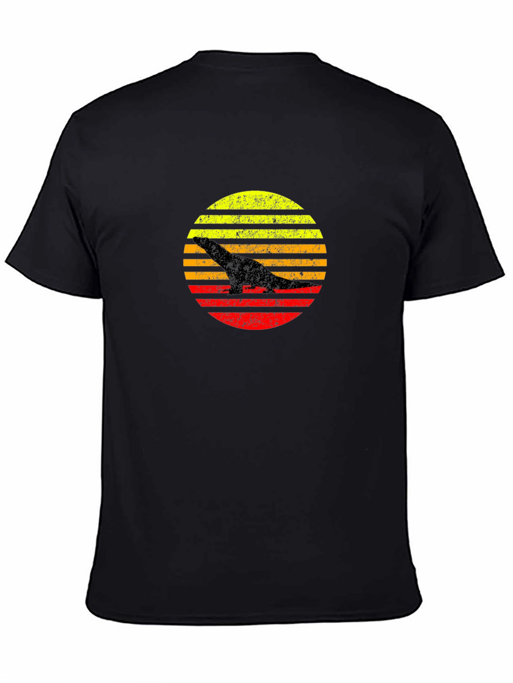 Retro Dinosaur Sunset Graphic T-Shirt