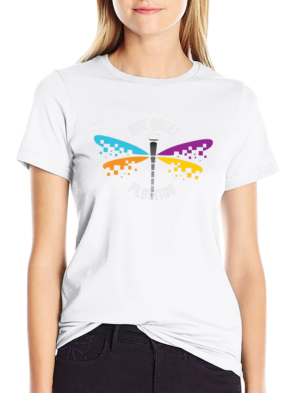 Not Quiet Plotting Dragonfly Graphic Tee