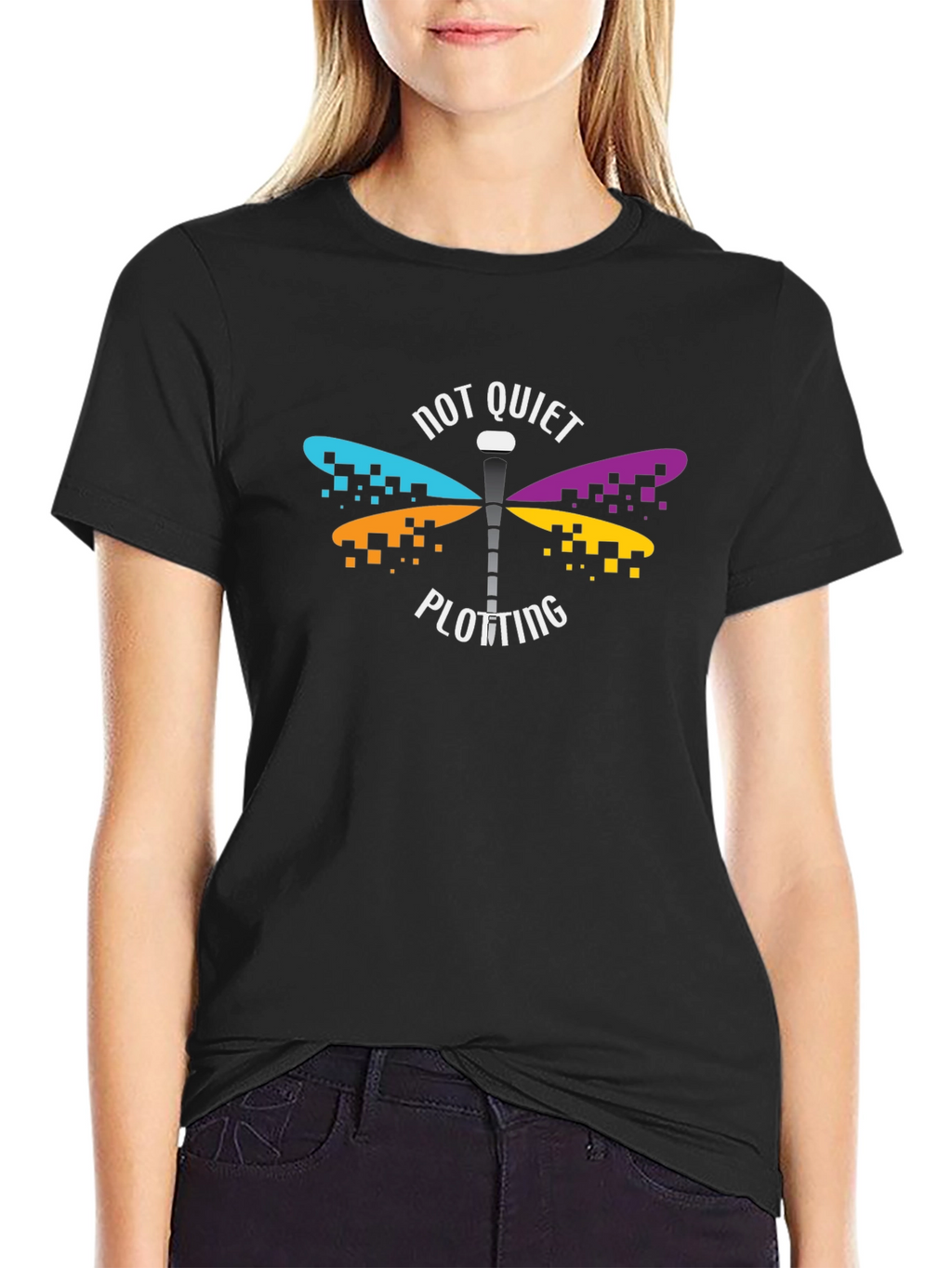 Not Quiet Plotting Dragonfly Graphic Tee
