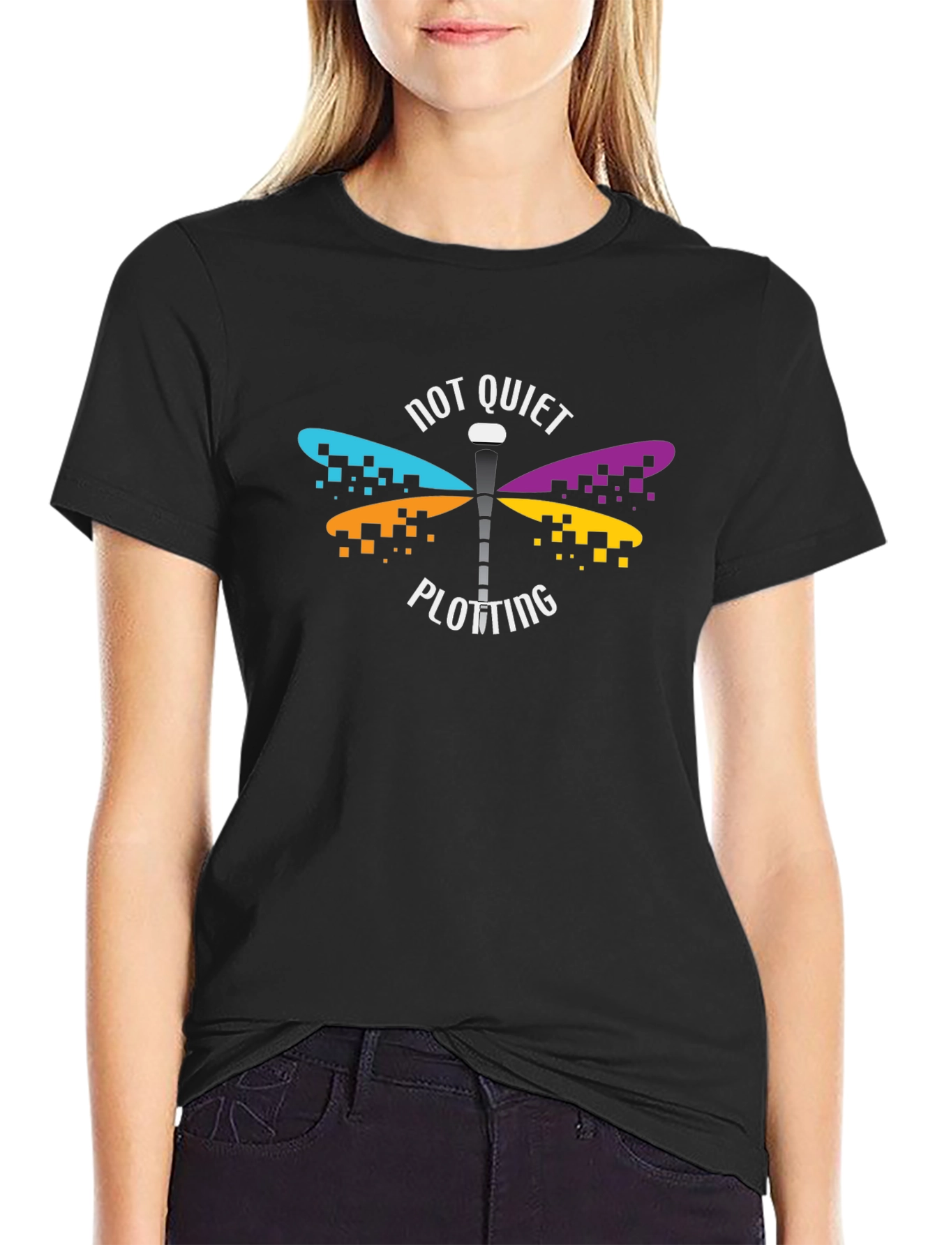 Not Quiet Plotting Dragonfly Graphic Tee