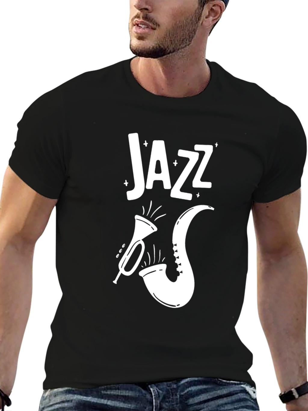Jazz Music T-Shirt - Black