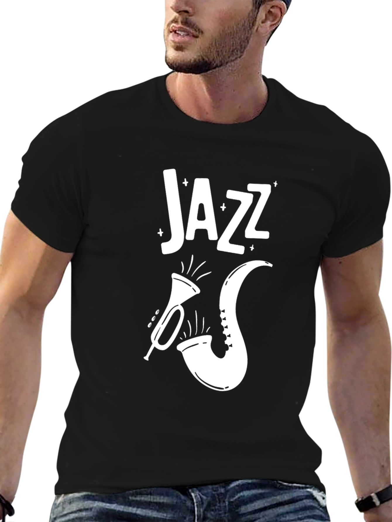 Jazz Music T-Shirt - Black