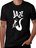 Jazz Music T-Shirt - Black