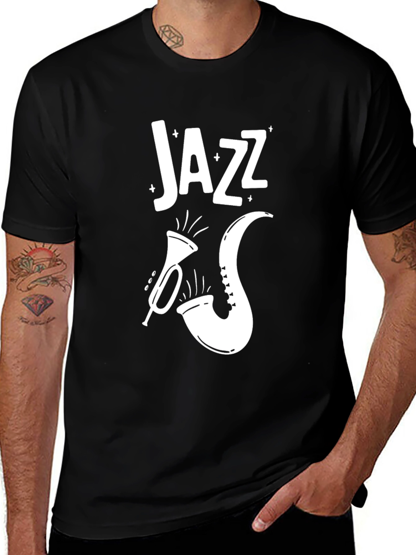 Jazz Music T-Shirt - Black