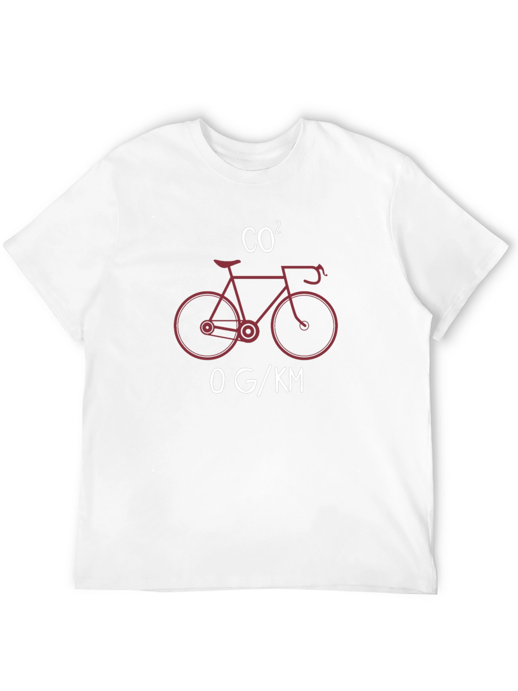 Eco-Friendly Cycling T-Shirt: CO2 Bicycle Design