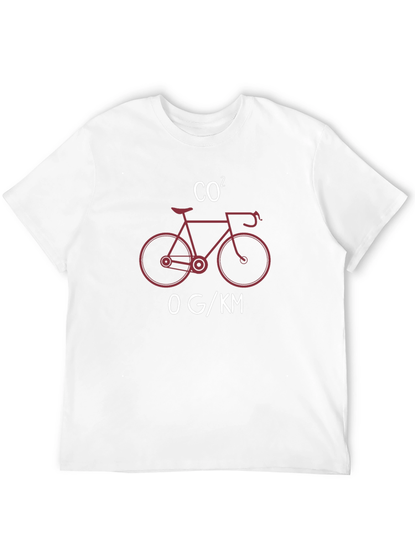 Eco-Friendly Cycling T-Shirt: CO2 Bicycle Design