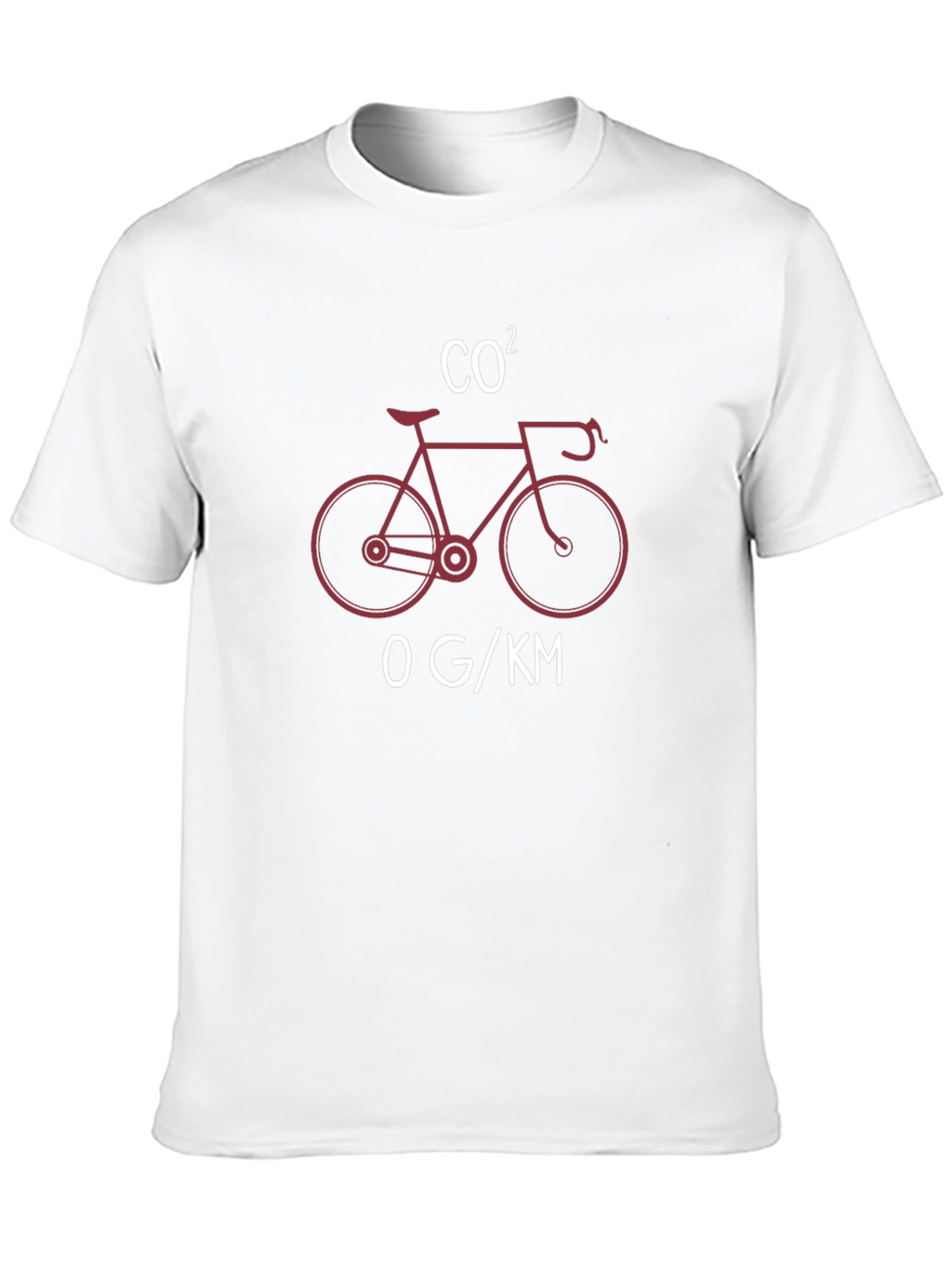 Eco-Friendly Cycling T-Shirt: CO2 Bicycle Design