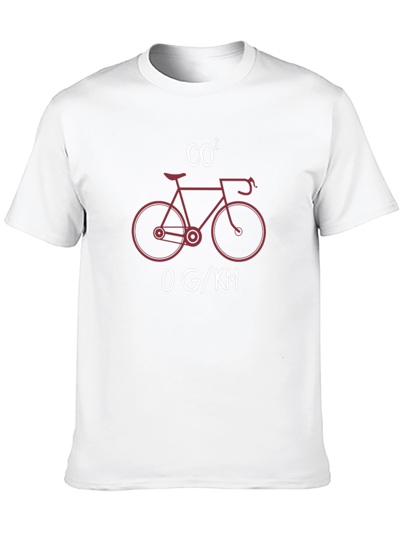 Eco-Friendly Cycling T-Shirt: CO2 Bicycle Design