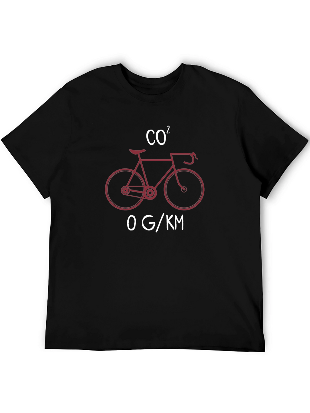 Eco-Friendly Cycling T-Shirt: CO2 Bicycle Design