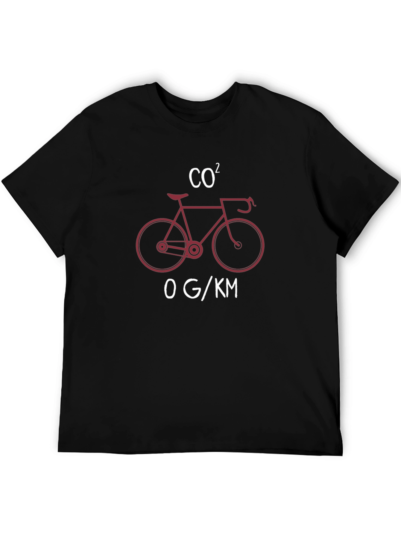Eco-Friendly Cycling T-Shirt: CO2 Bicycle Design