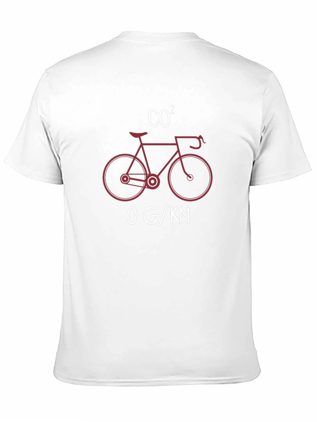 Eco-Friendly Cycling T-Shirt: CO2 Bicycle Design