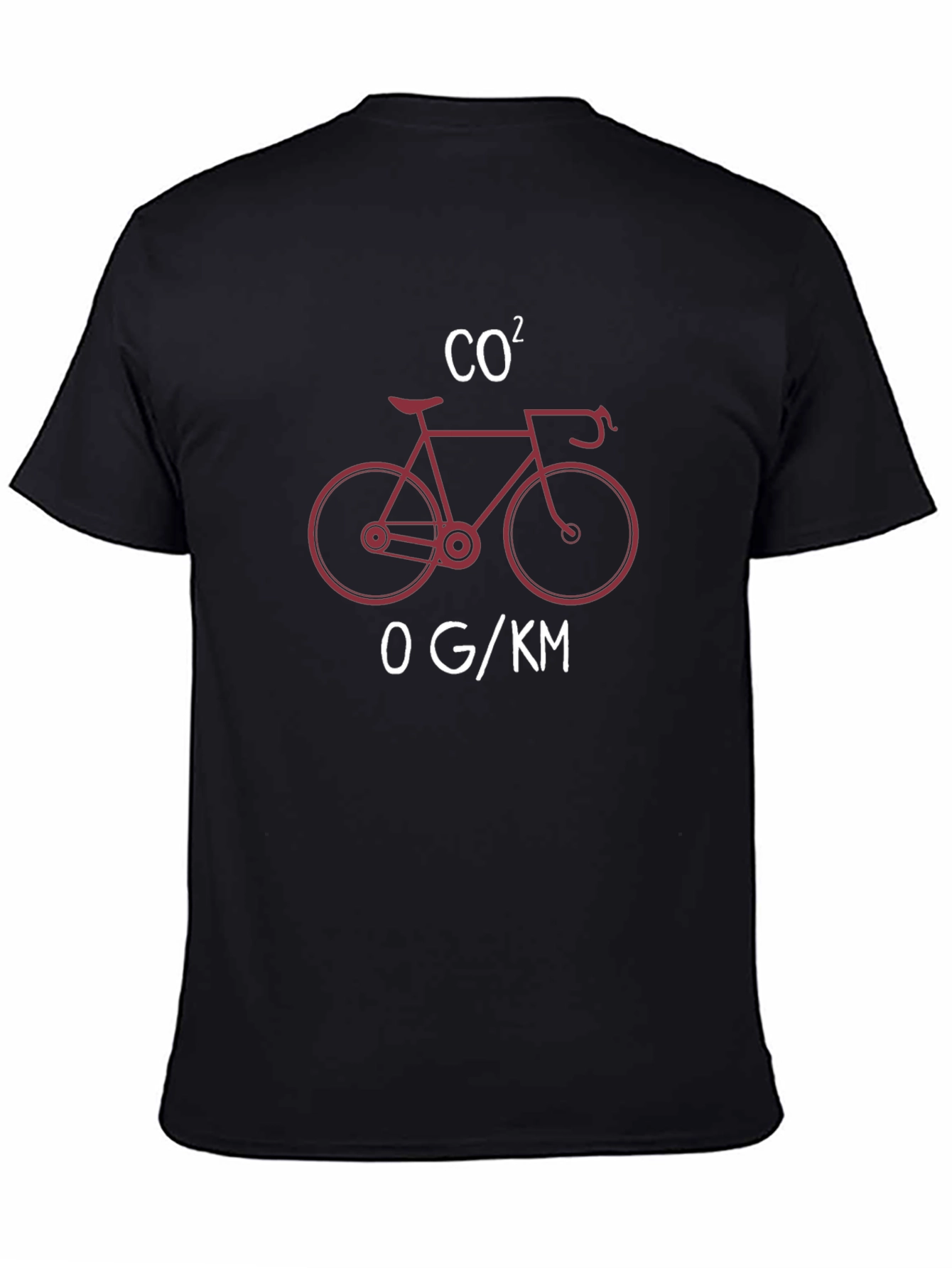 Eco-Friendly Cycling T-Shirt: CO2 Bicycle Design