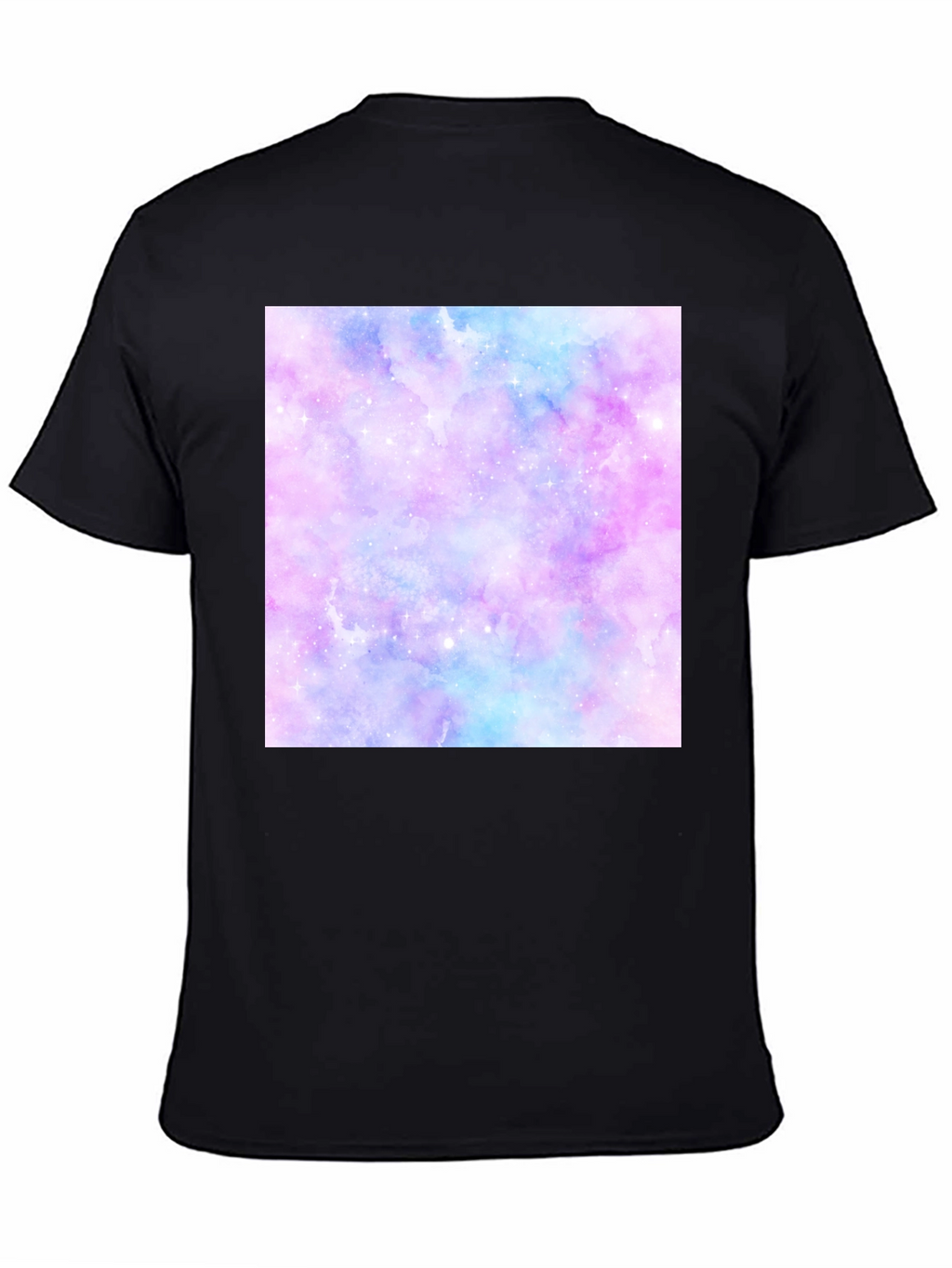 Galaxy Print Black T-Shirt