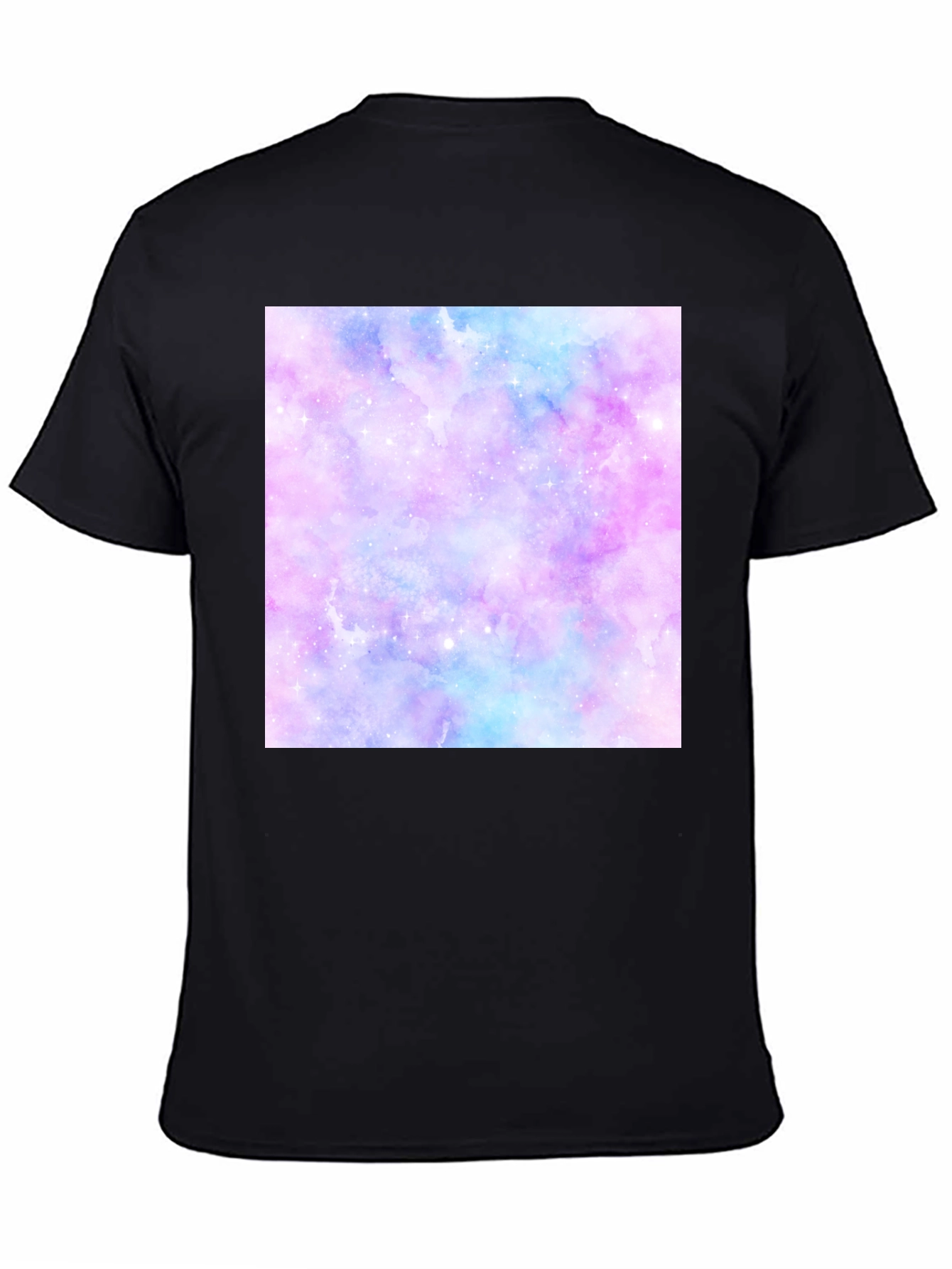 Galaxy Print Black T-Shirt