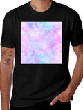 Galaxy Print Black T-Shirt