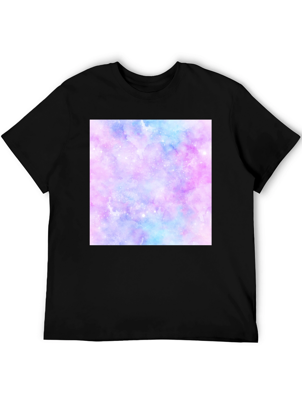 Galaxy Print Black T-Shirt