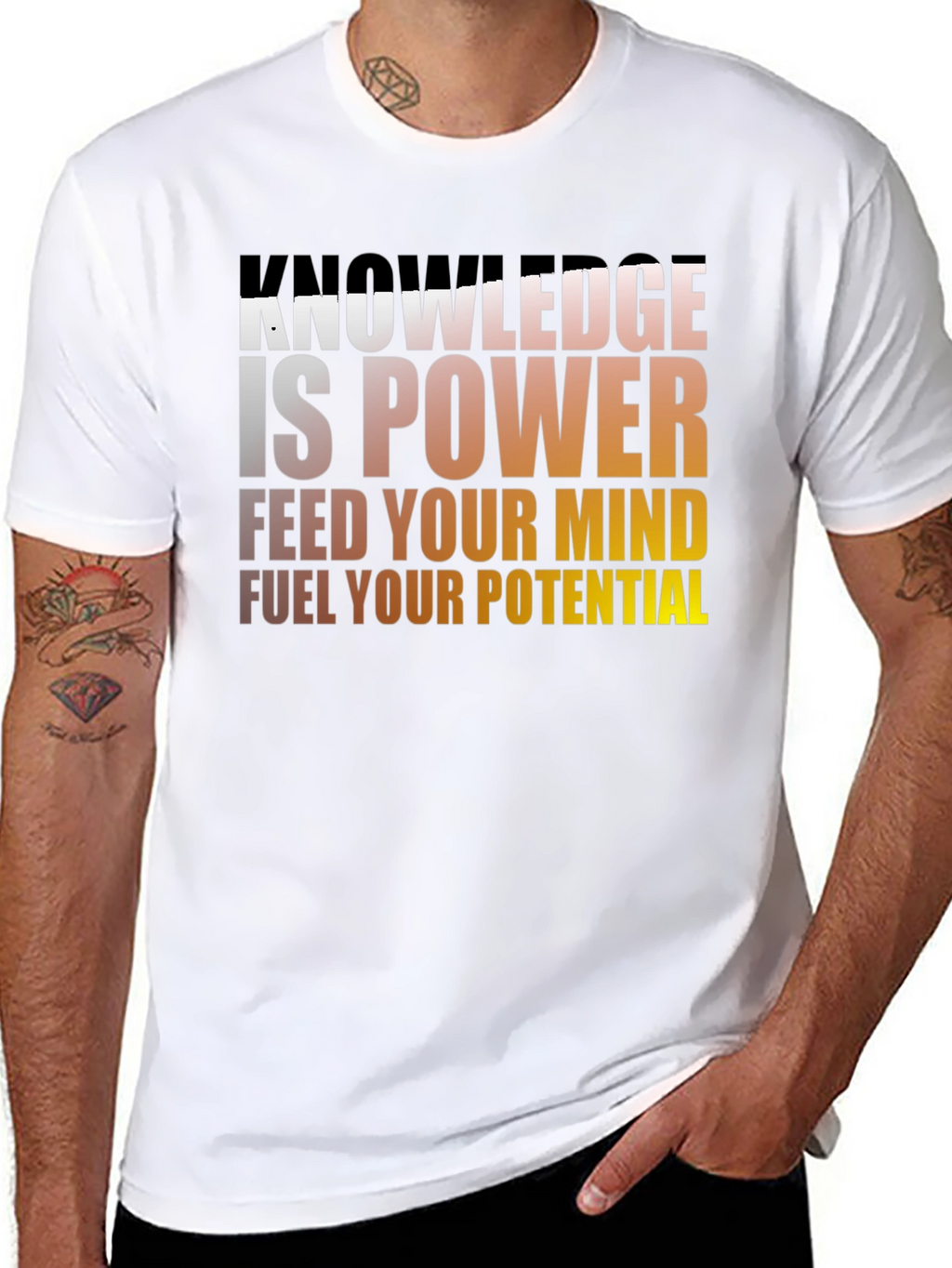 Knowledge is Power T-Shirt - Mens