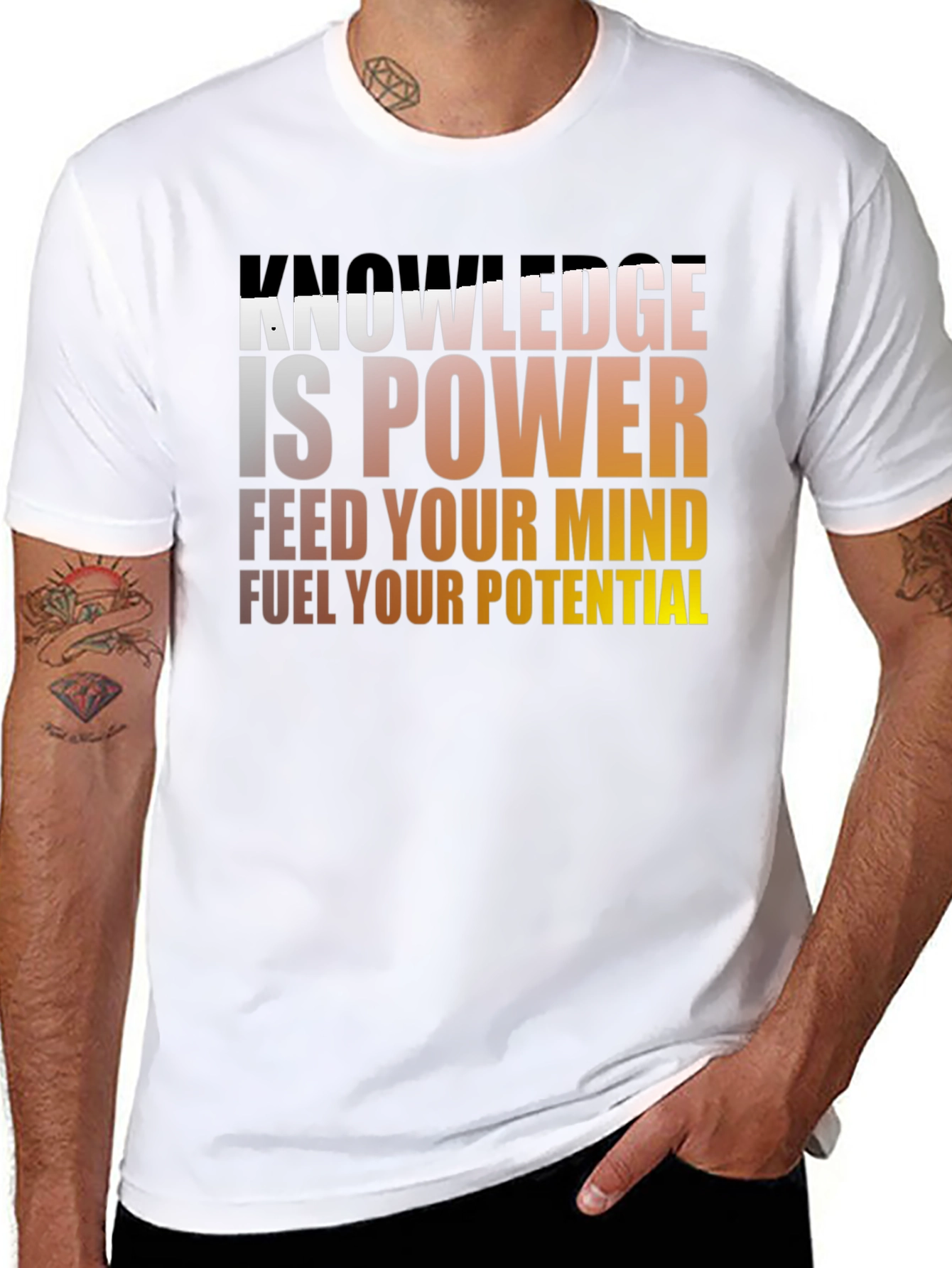 Knowledge is Power T-Shirt - Mens