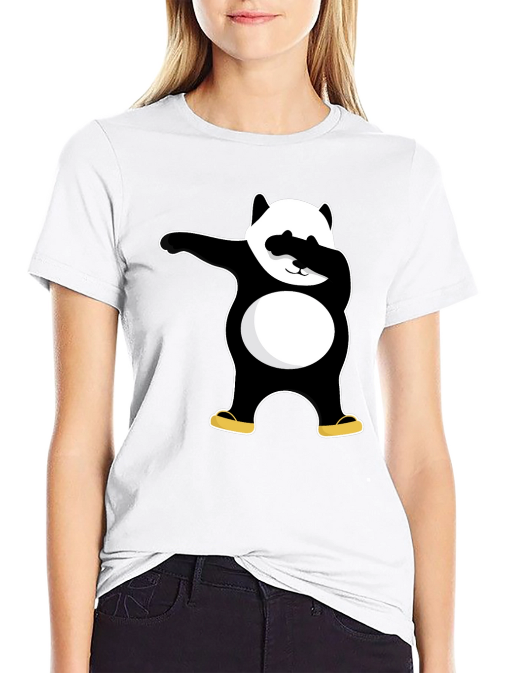 Dabbing Panda Black T-Shirt - Cool Graphic Tee