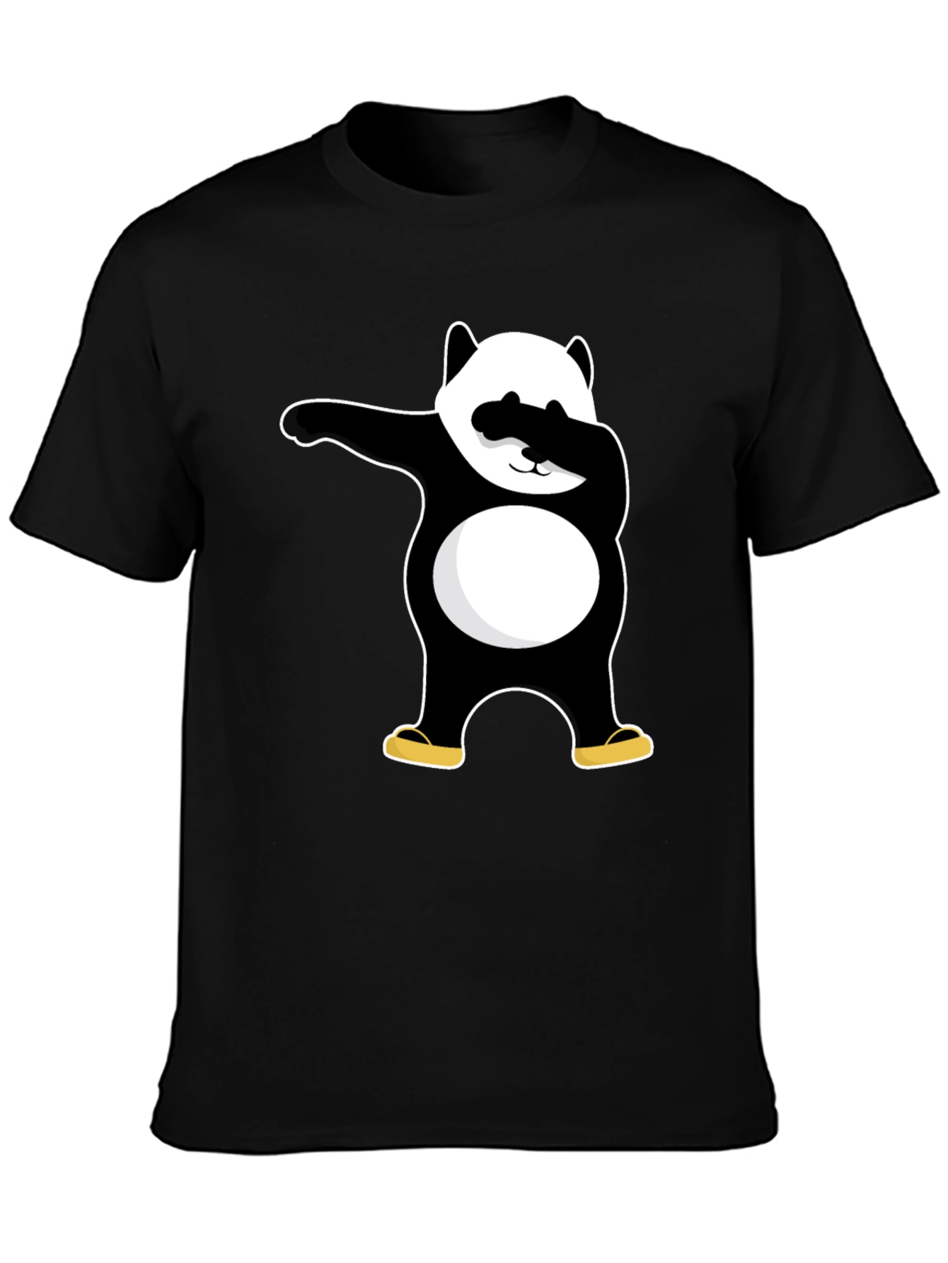 Dabbing Panda Black T-Shirt - Cool Graphic Tee