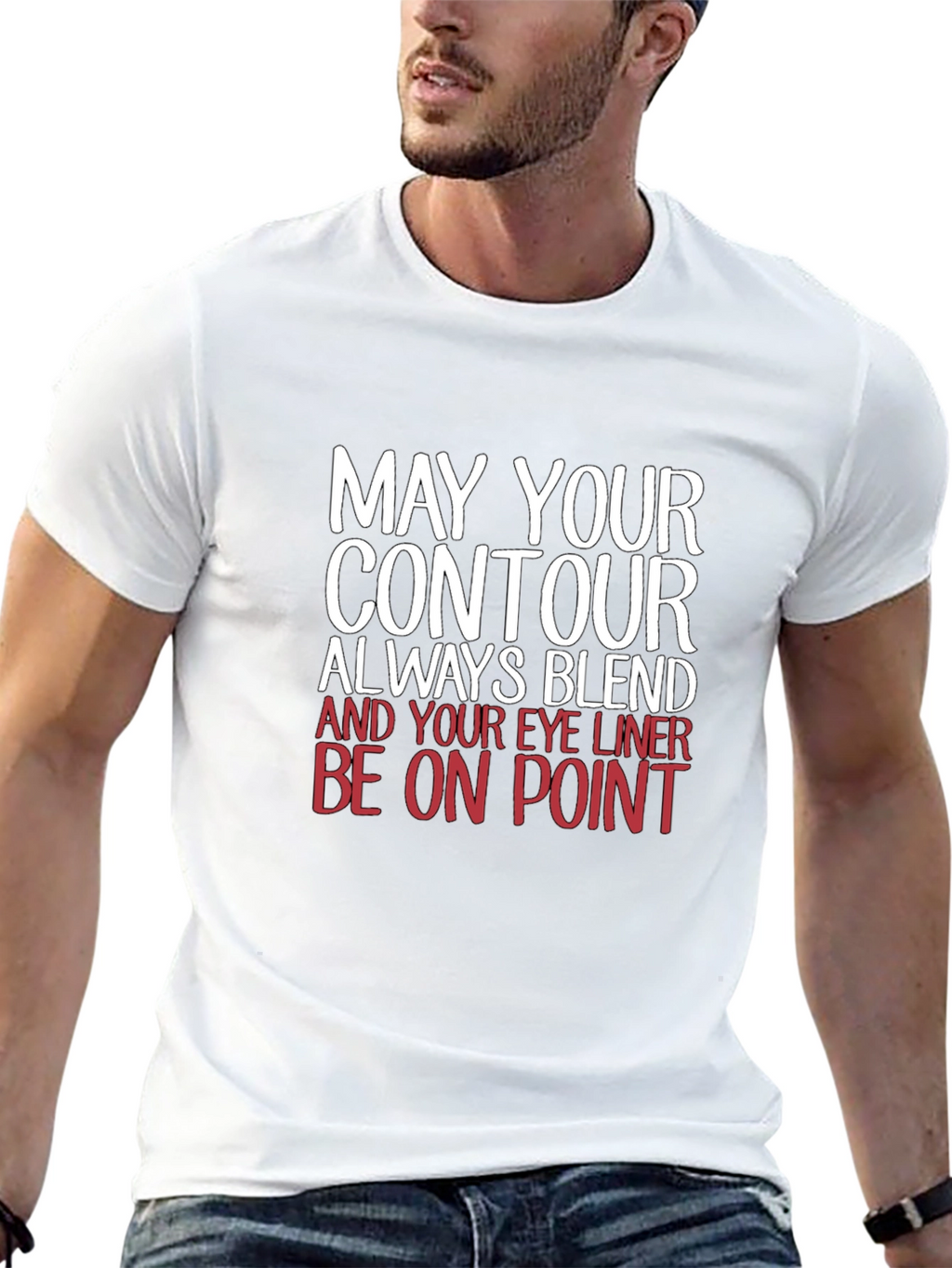 Contour Blend Graphic Tee - Makeup Lover Shirt