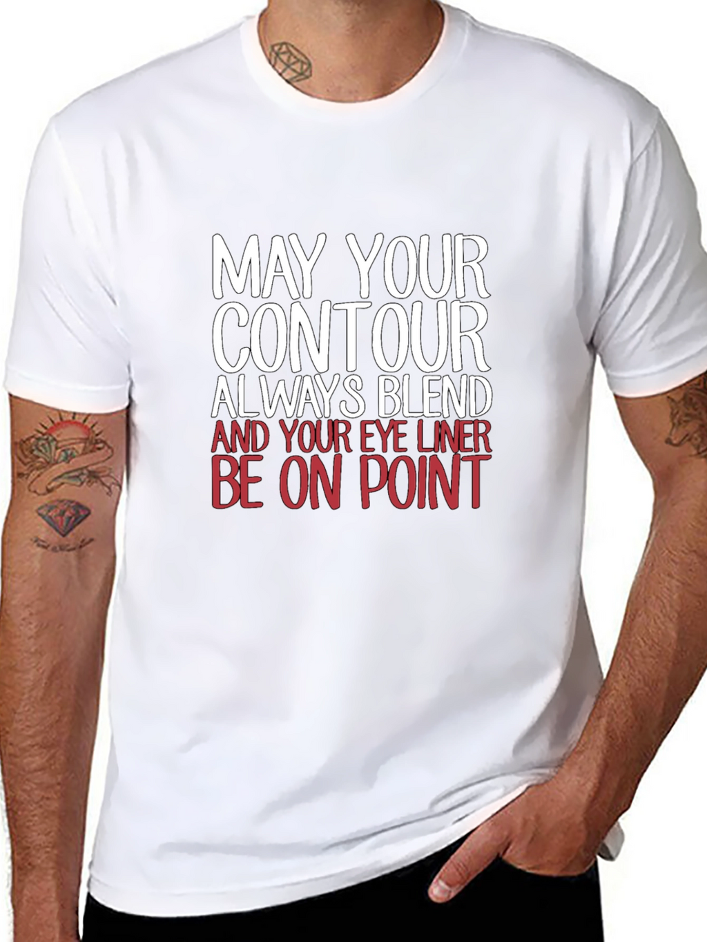 Contour Blend Graphic Tee - Makeup Lover Shirt