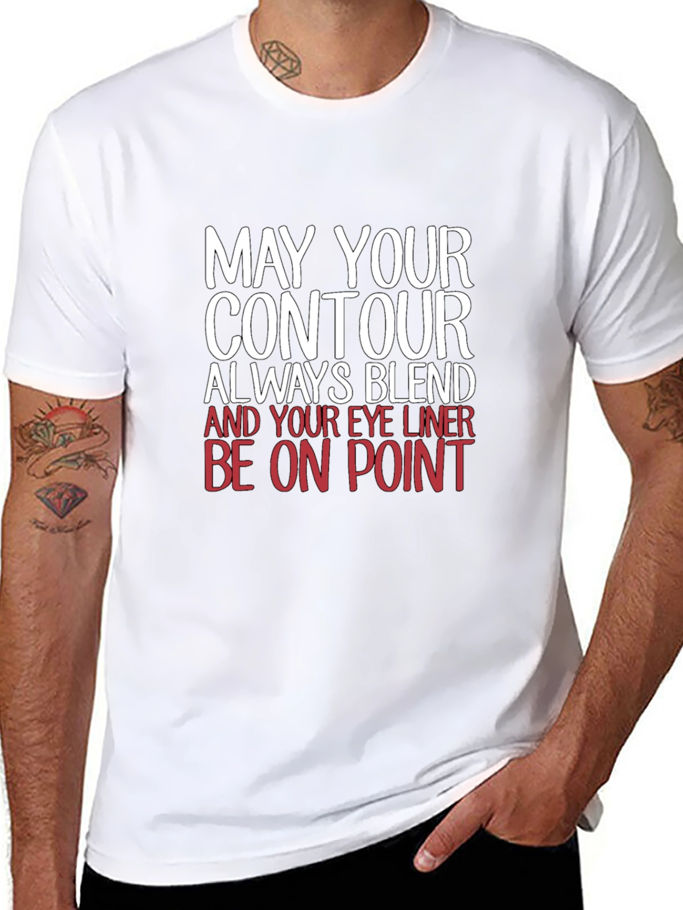 Contour Blend Graphic Tee - Makeup Lover Shirt